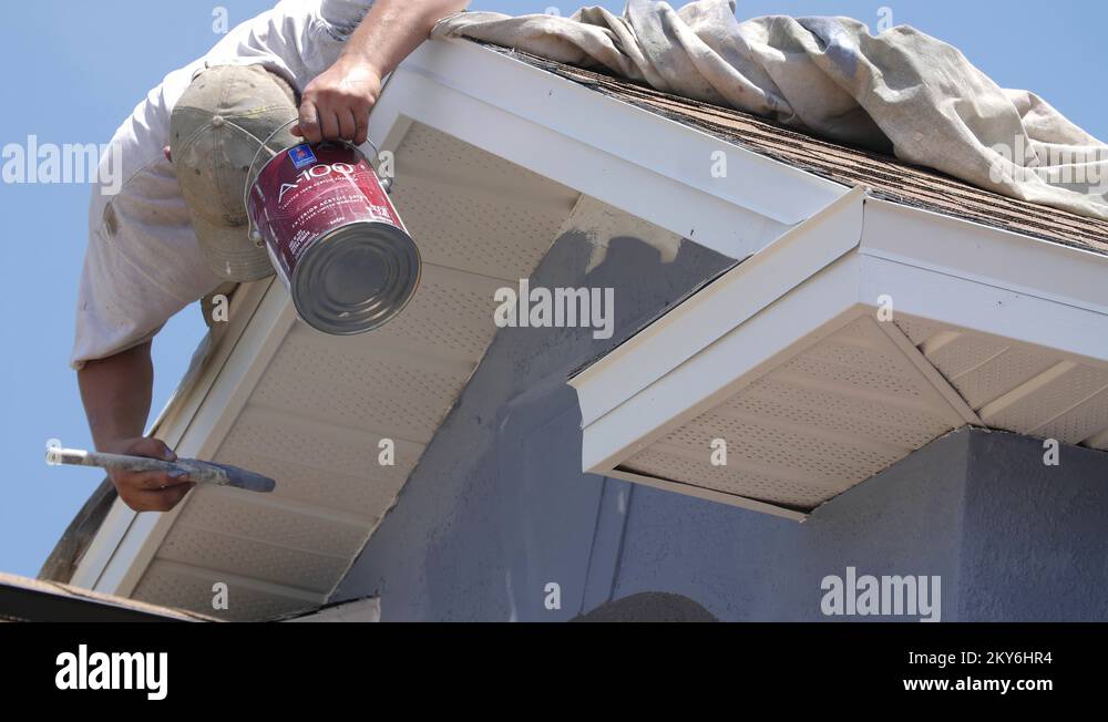 Painting exterior wall Stock Videos & Footage HD and 4K Video Clips