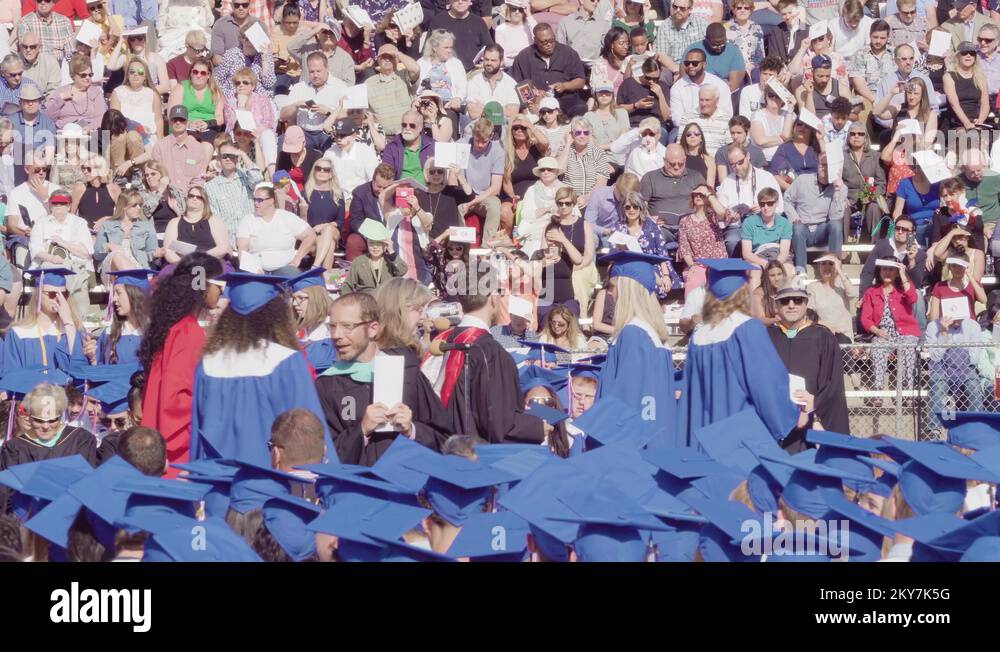 Graduation ceremony of Cherry Creek High School Stock Video Footage Alamy