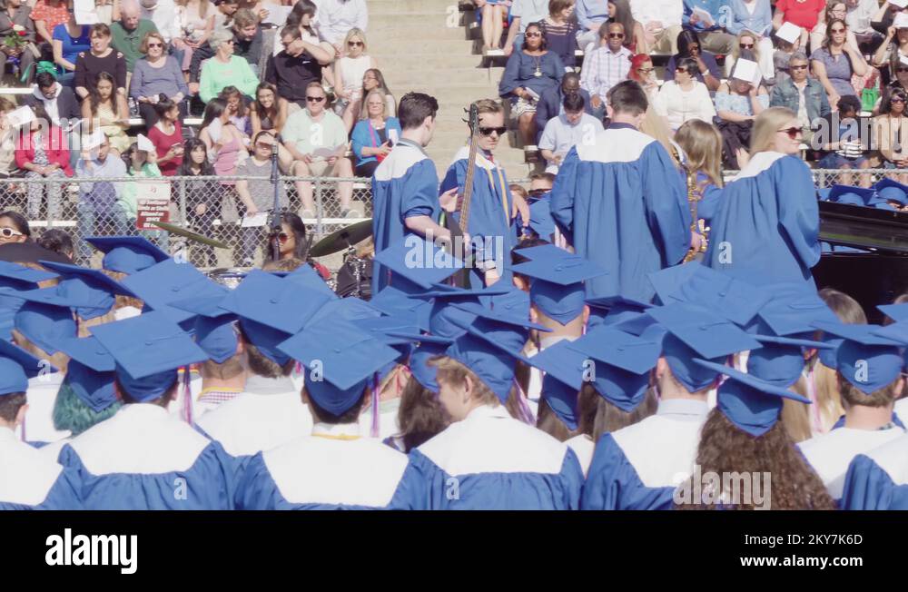 Graduation ceremony of Cherry Creek High School Stock Video Footage Alamy
