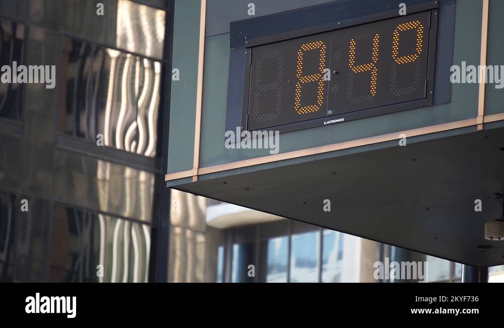 Time and temperature display Stock Videos & Footage HD and 4K Video