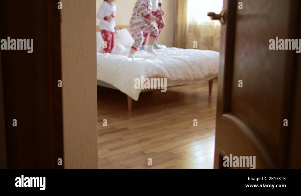 Bedroom door and children Stock Videos & Footage HD and 4K Video