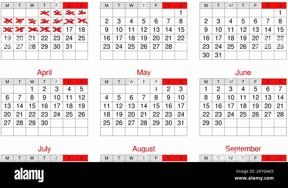 Months and annual planning Stock Videos & Footage - HD and 4K Video ...