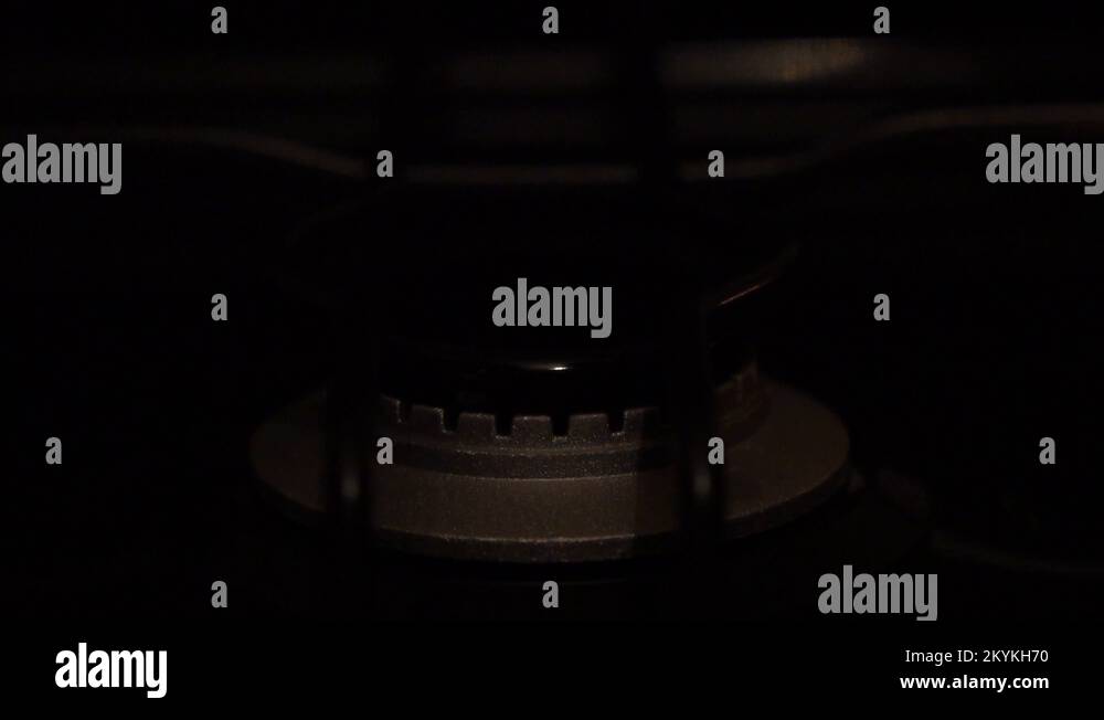 Turning on the cooktop gas cooker. Kitchen burner turning on by match Stock Video Footage Alamy