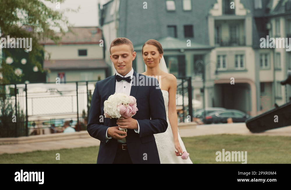 Wedding couple first kiss Stock Videos & Footage HD and 4K Video