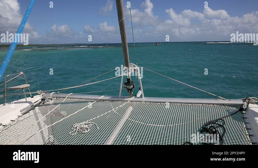 Sailing catamaran caribbean Stock Videos & Footage HD and 4K Video