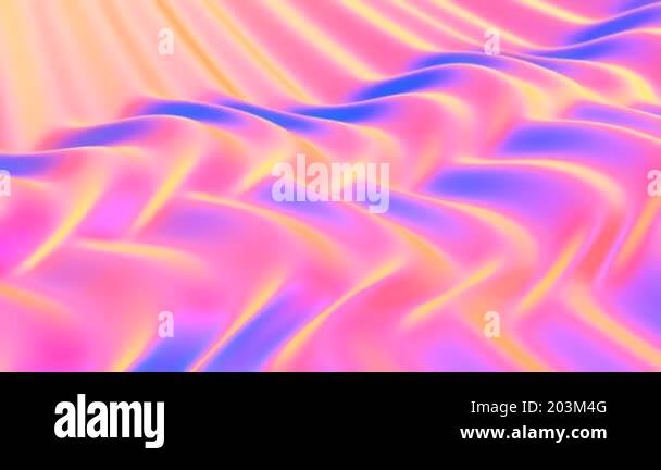 Abstract Mathematical Surface Sunset Gradient Colored Waves Flowing ...