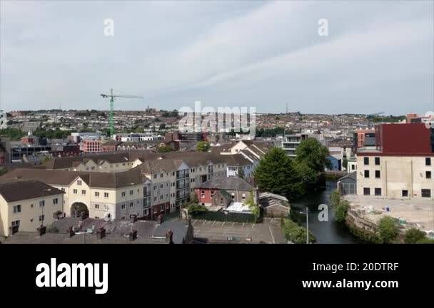 Buildings in the city of Cork, Ireland. Beautiful street views and ...