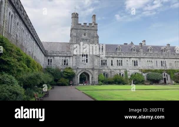 Buildings in the city of Cork, Ireland. Beautiful street views and ...