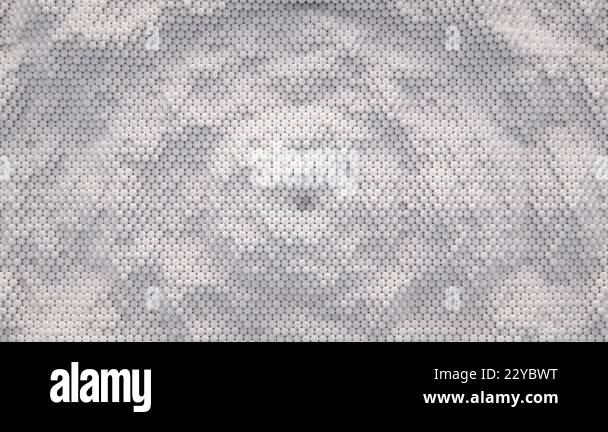 Abstract ivory motion background from random moving spheres, seamless ...