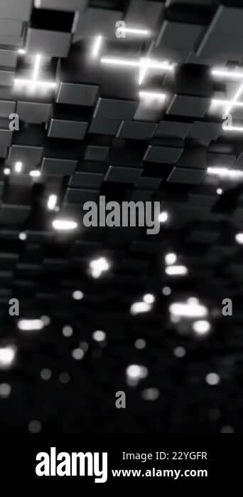 This captivating video features a black and white CGI background with ...