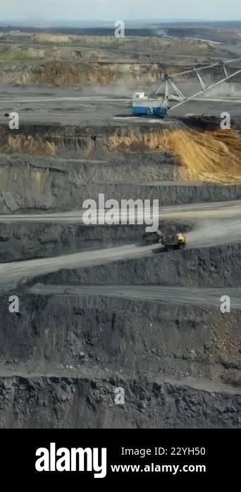 An expansive and extensive openpit mining operation showcasing heavy ...