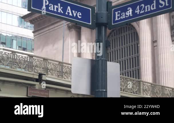 New York City Grand Central Terminal, 42 street, Park Avenue, Pershing ...