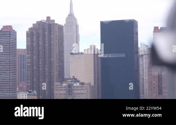 New York City skyline, Manhattan Midtown Empire State building, iconic ...