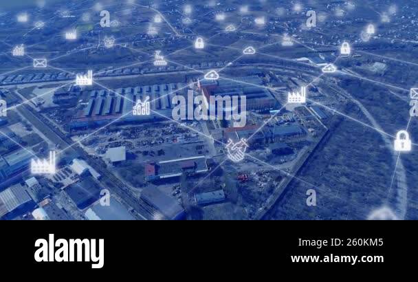 View of Smart factory wireless communication Stock Videos & Footage - HD and 4K ...