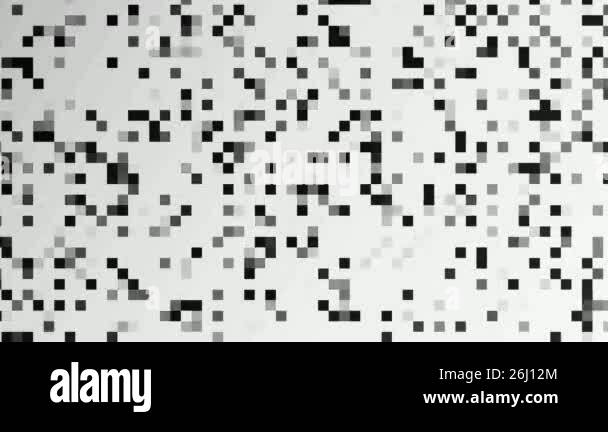 black and white animated pixelated background Stock Video Footage - Alamy