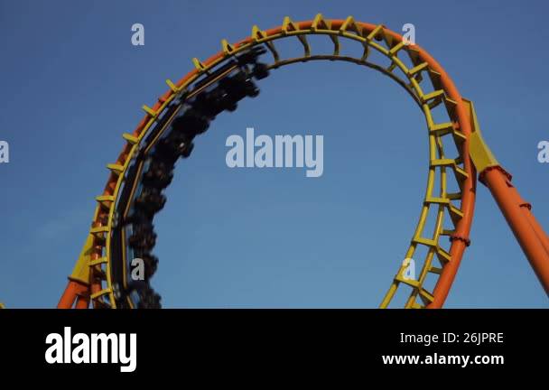 Looping roller coaster Stock Videos & Footage - HD and 4K Video Clips ...