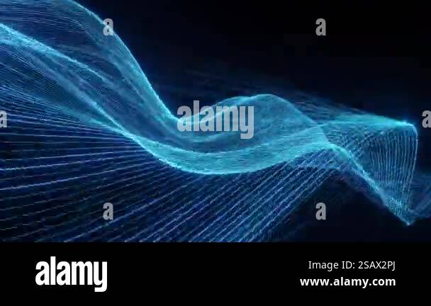 Abstract speed line internet background, wave animation, blue colour ...
