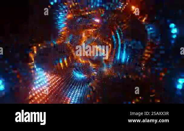 Portal to the Digital Dimension. Infinitely looped animation Stock ...