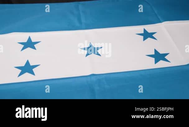 A visual journey with a blue and white flag and three blue stars ...