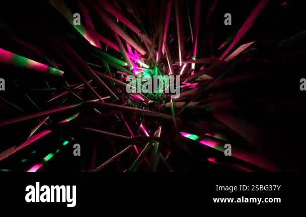 Exciting VJ loop on an abstract background with smooth flowing images ...