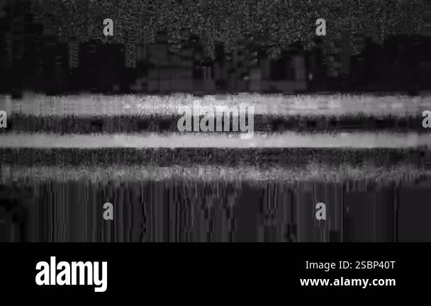 Snow or background noise on TV. Analog noise distortion on TV. Detuned ...