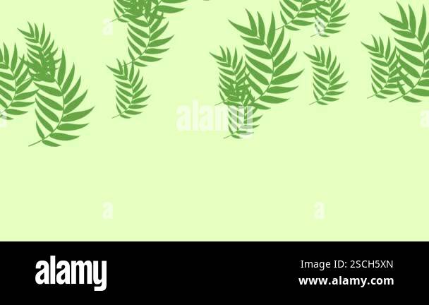 Animated tropical leaves seamless pattern in a seamless loop Stock ...