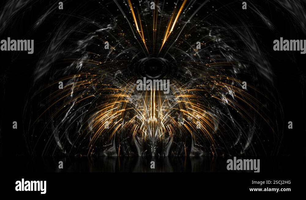 Luminescent Interstellar effect on motion background VJ Loop Stock ...