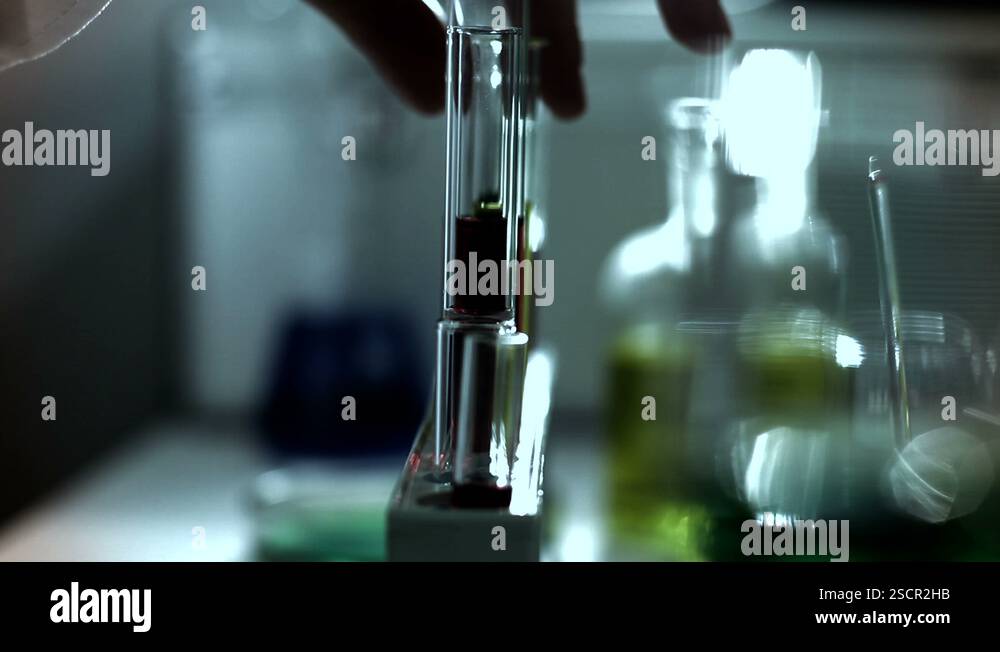 Laboratory CSI 247 investigating stylized Stock Video Footage - Alamy