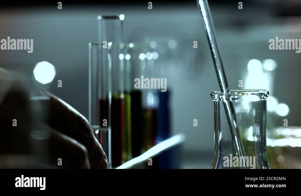 Laboratory CSI 243 investigating stylized Stock Video Footage - Alamy