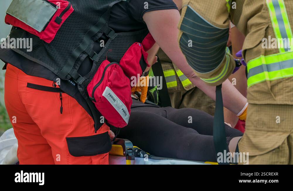 Team of medical staff is working fast during an emergency Stock Video ...
