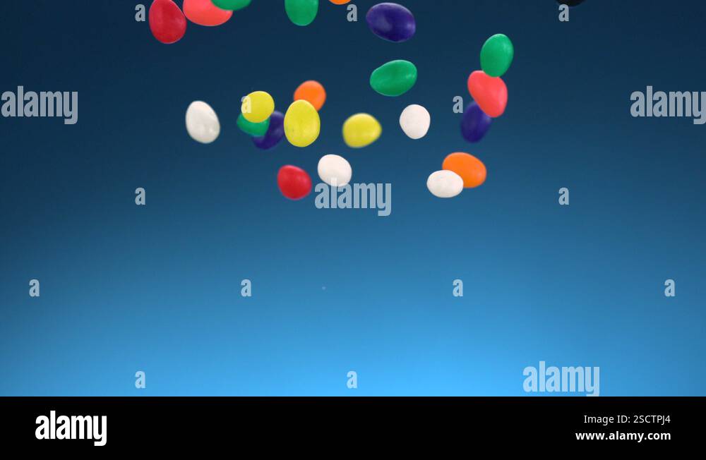 Jelly Beans Slow Motion Stock Video Footage Alamy