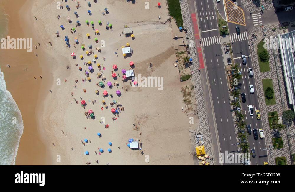 Rio de Janeiro, Brazil, Top View of Ipanema Beach Neighbourhood During ...