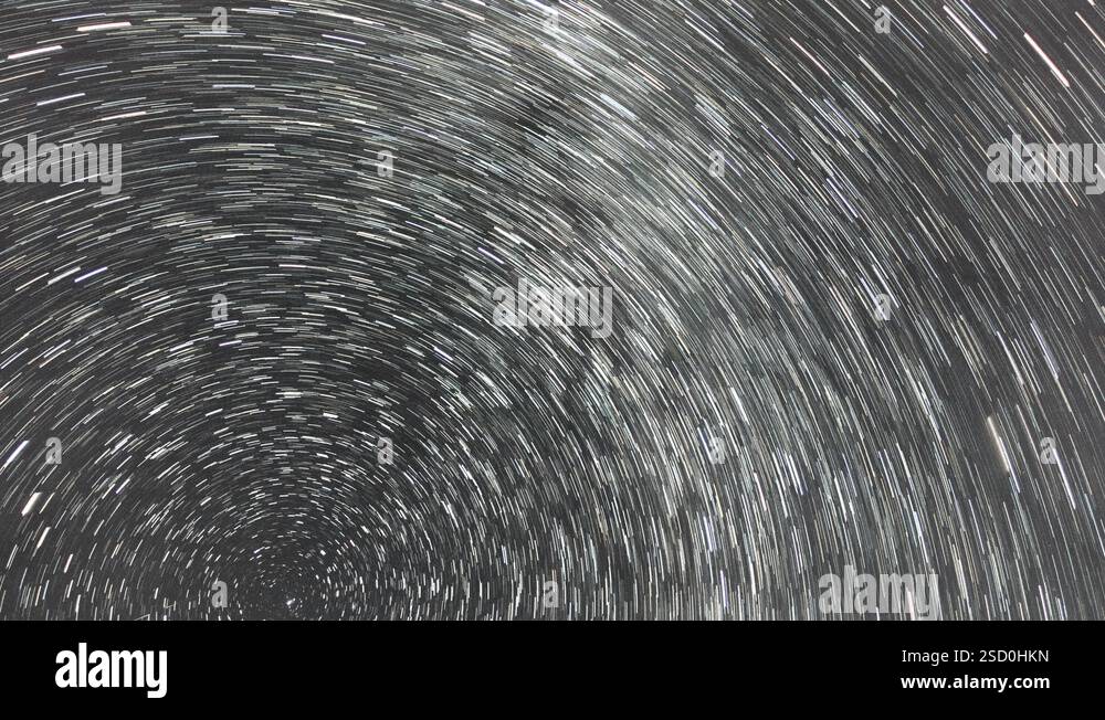 Milky Way and Stars Moving Across the Night Sky, Time Lapse 4k Stock ...