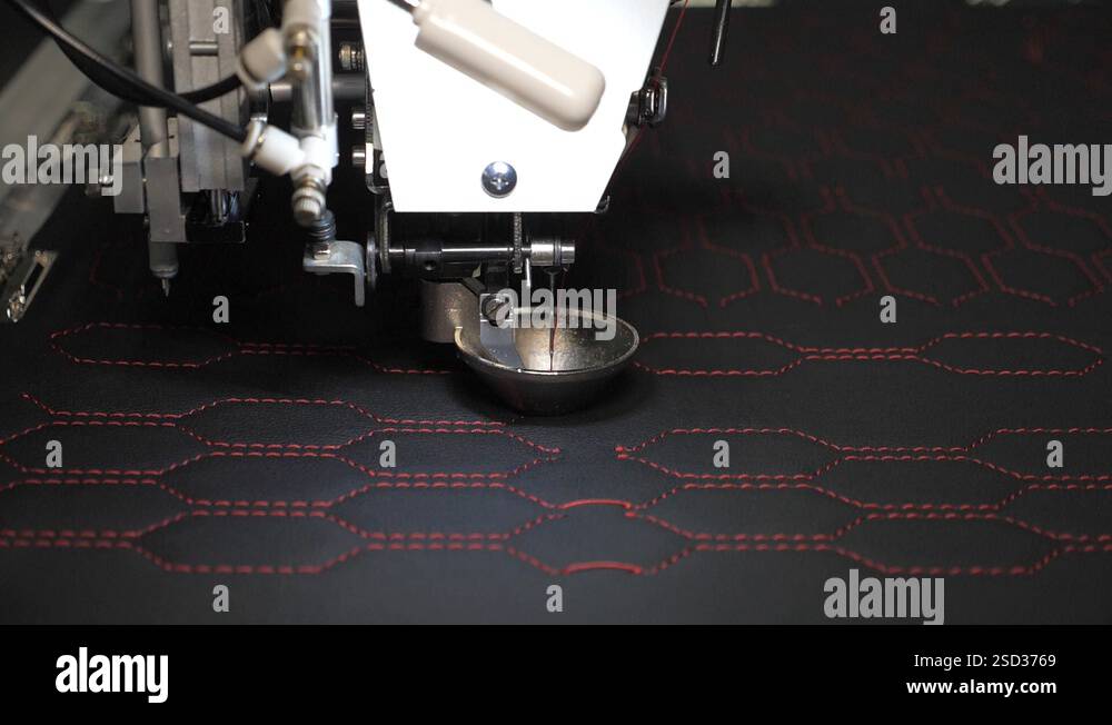 Image showcasing Automated machine embroidery. Robotics with cnc works in the sewing ...