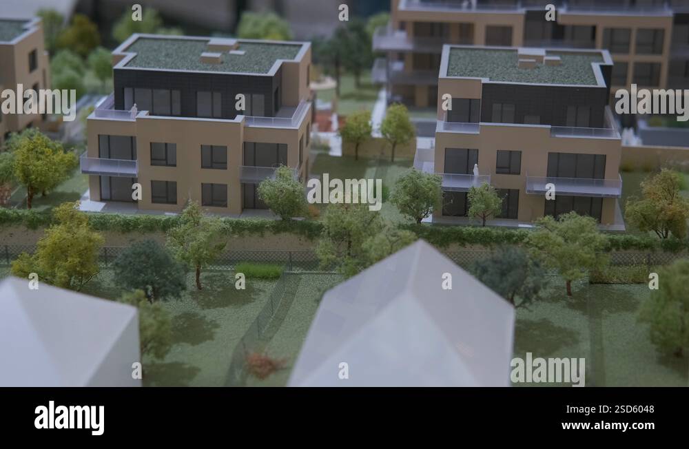 Picture of Layout of modern urban houses Stock Video Footage - Alamy