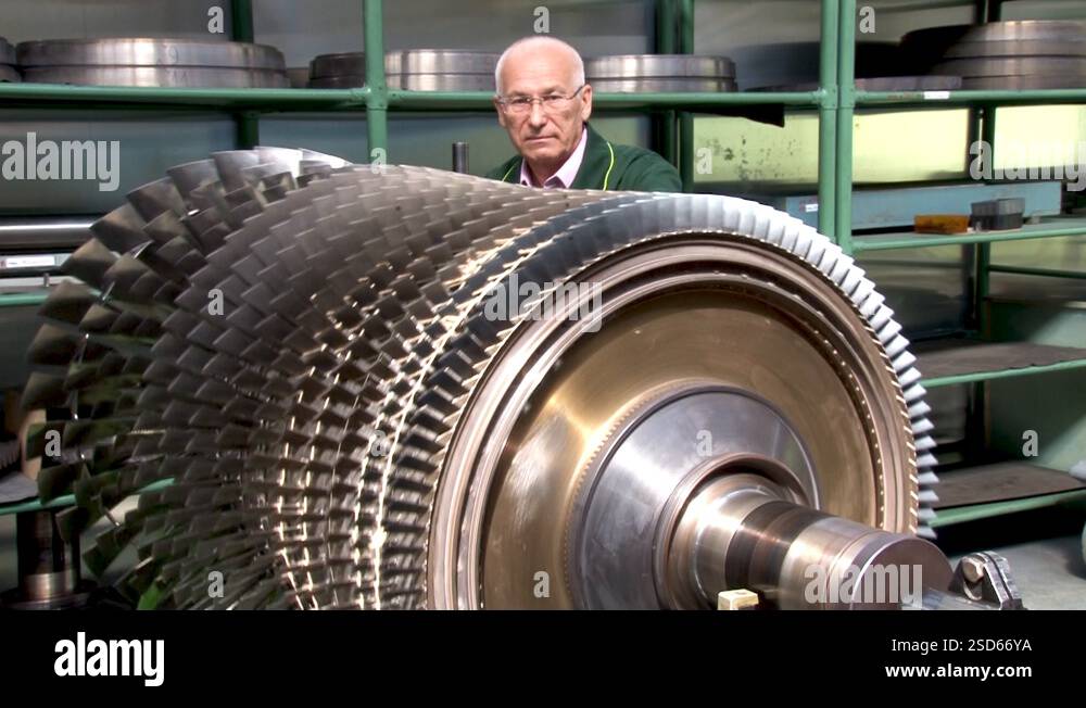 Inspection of rotor of compressor engine of Su-24 aircraft (fencer ...