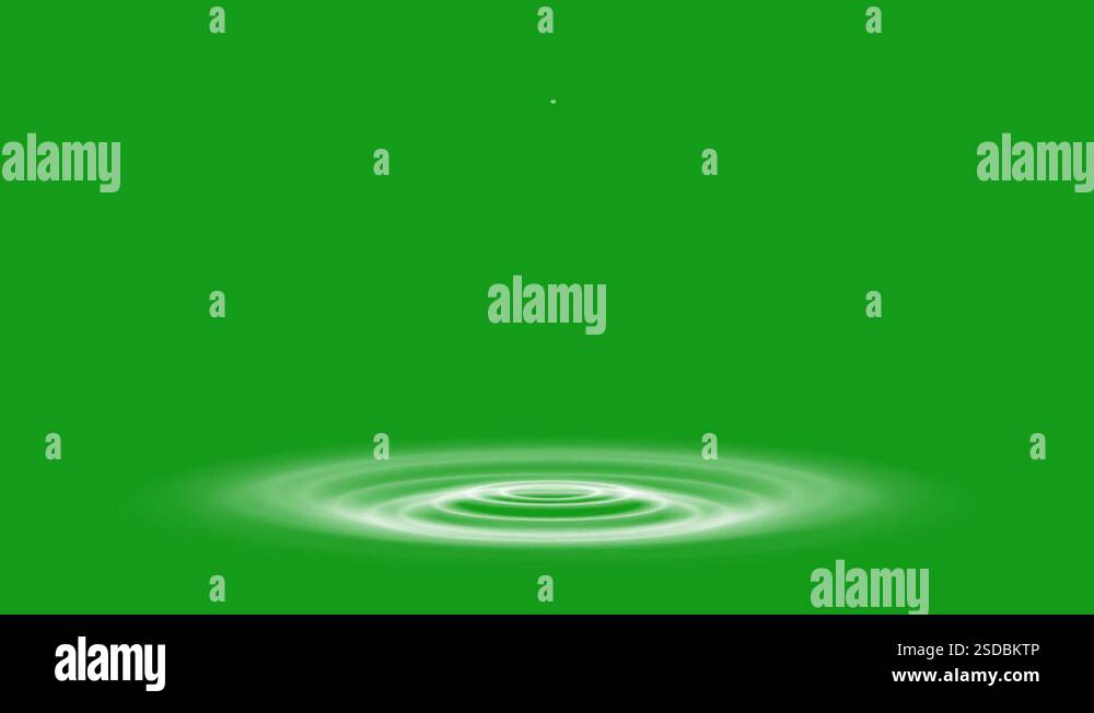 Water ripple motion graphics with green screen background Stock Video ...