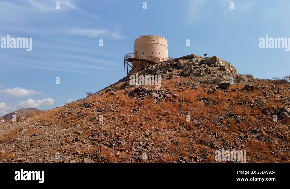 Fort of Hatta heritage village in Hatta town of Dubai emirate in the ...