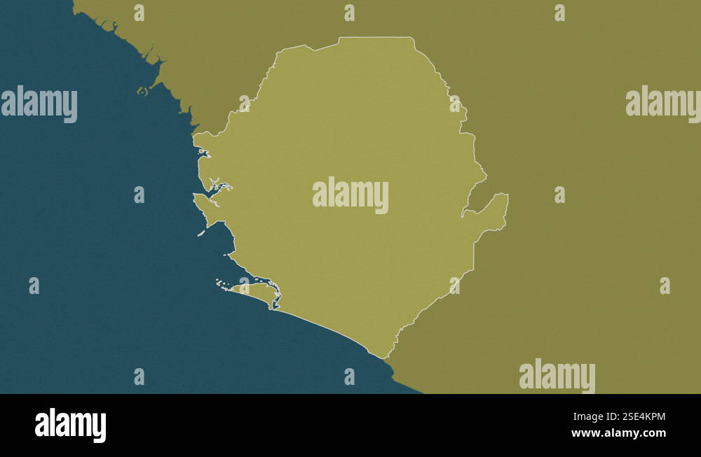 Sierra Leone Map Zoom Border Pattern Stock Video Footage Alamy