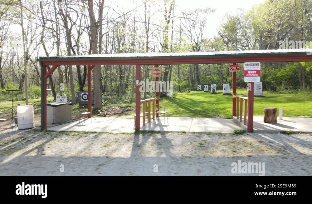 Shooting Ranges Forrest archery shooting range at local Archery club, it is surrounded with ...