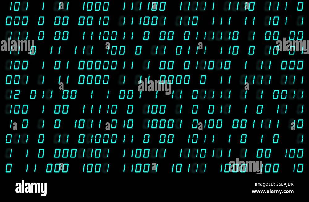 Binary Code - Hex Code - Digital Display Programming and Futuristic ...