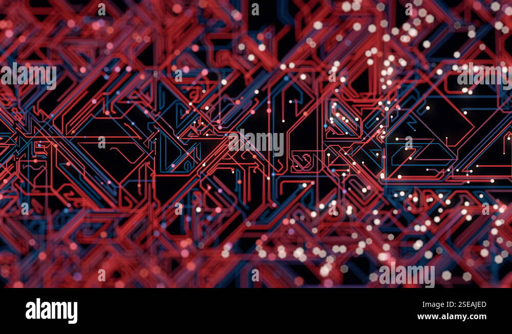 Cpu Trims Visualization Advanced Technology Concept Visualization: Circuit Board CPU Processor ...