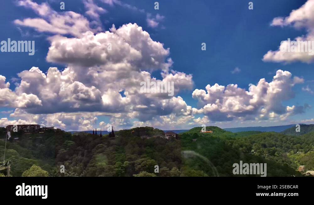 Cumulus rolling clouds timelapse in Dalat Vietnam #39 s honeymoon capital