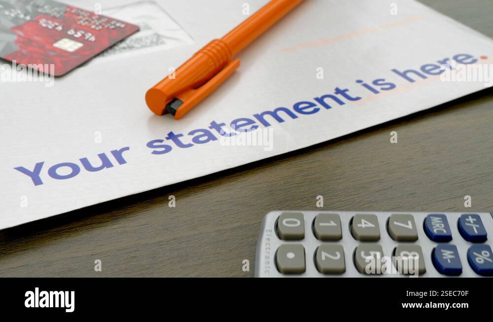 Photo inspiration: Fresh Look at Bank Statement Letter To Be Checked With Plastic Card Pen