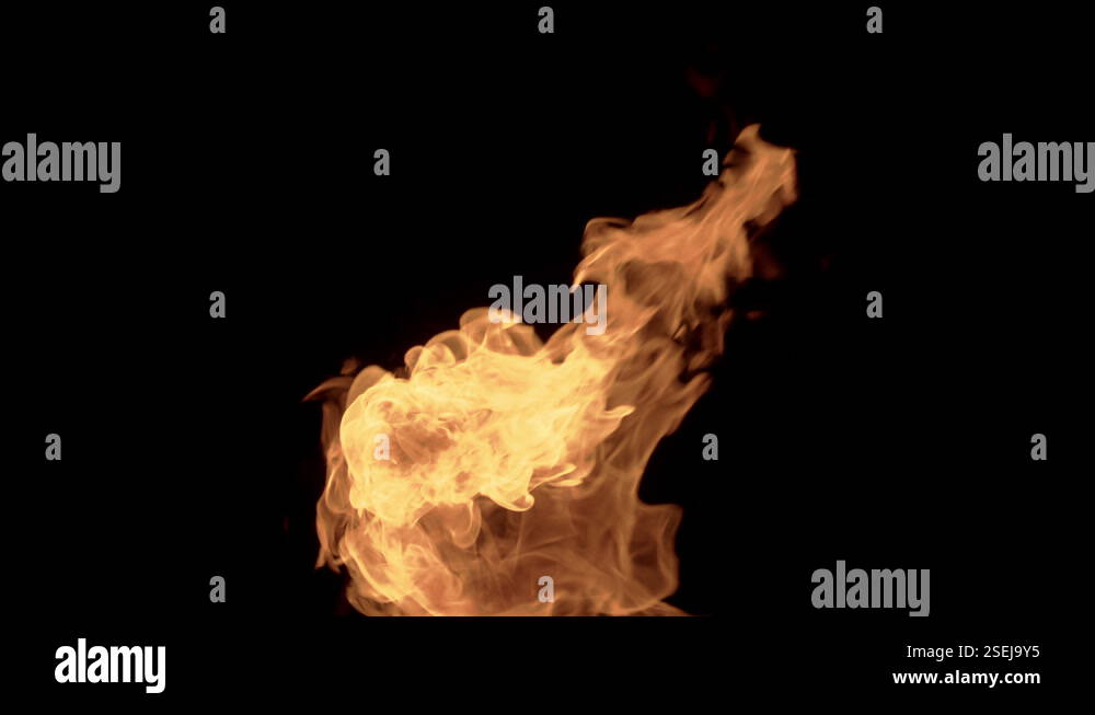 Flame Array Engulfed fire stick emmiting array of heat and flame Stock Video ...