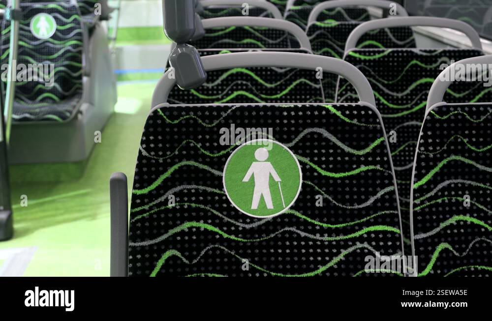 bus, electric bus or hydrogen bus with seats for disabled and elderly ...