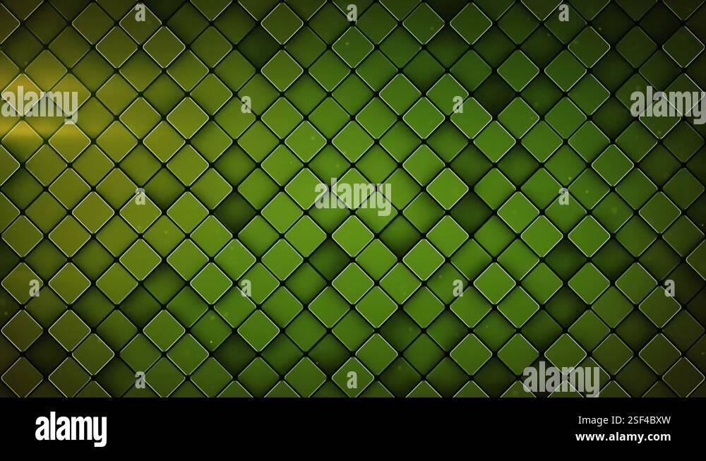 Green rhombus pattern 3D render seamless loop animation Stock Video ...