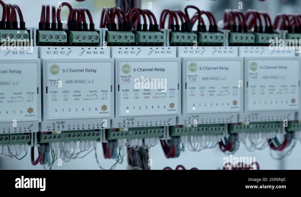 Many wires enter to relay modules with high inrush currents for ...