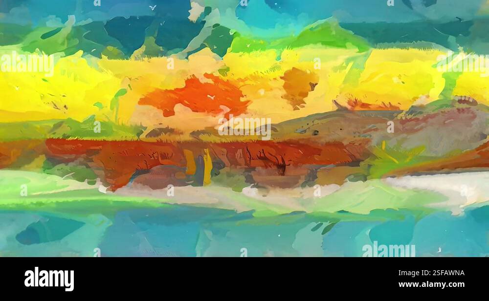 Infinite abstract background generated by a neural network Stock Video ...