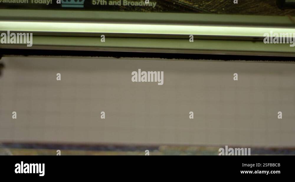 The subway platform and a running express train Stock Video Footage - Alamy
